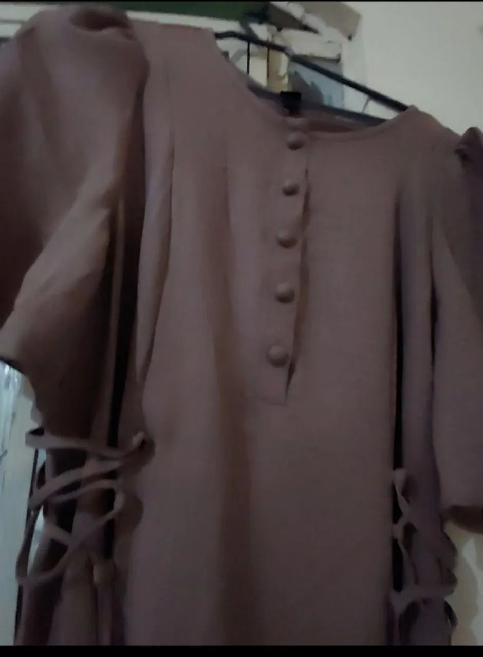 Vestido E G vinho marrom 