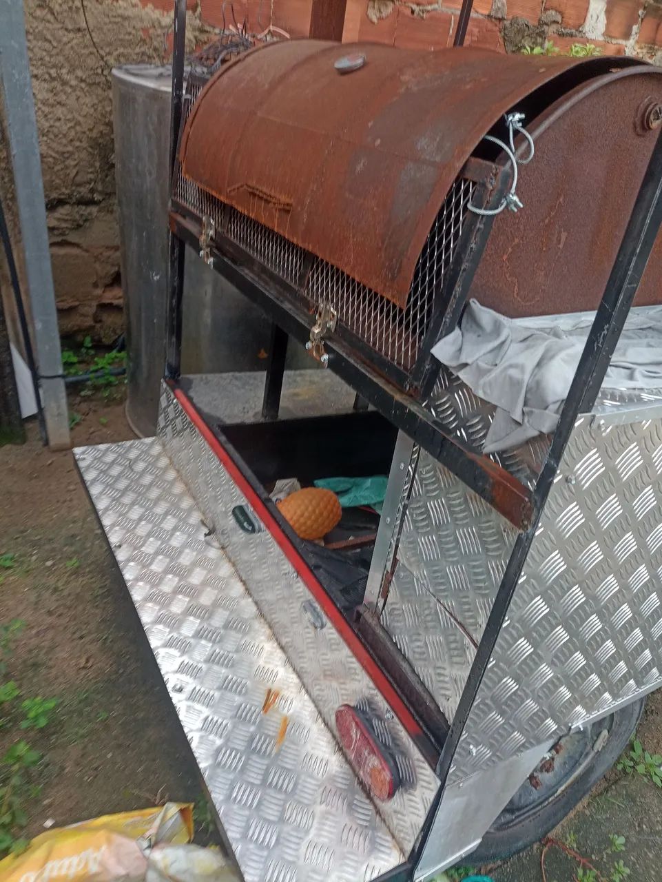 Carretinha pit smoker.  - Foto 5