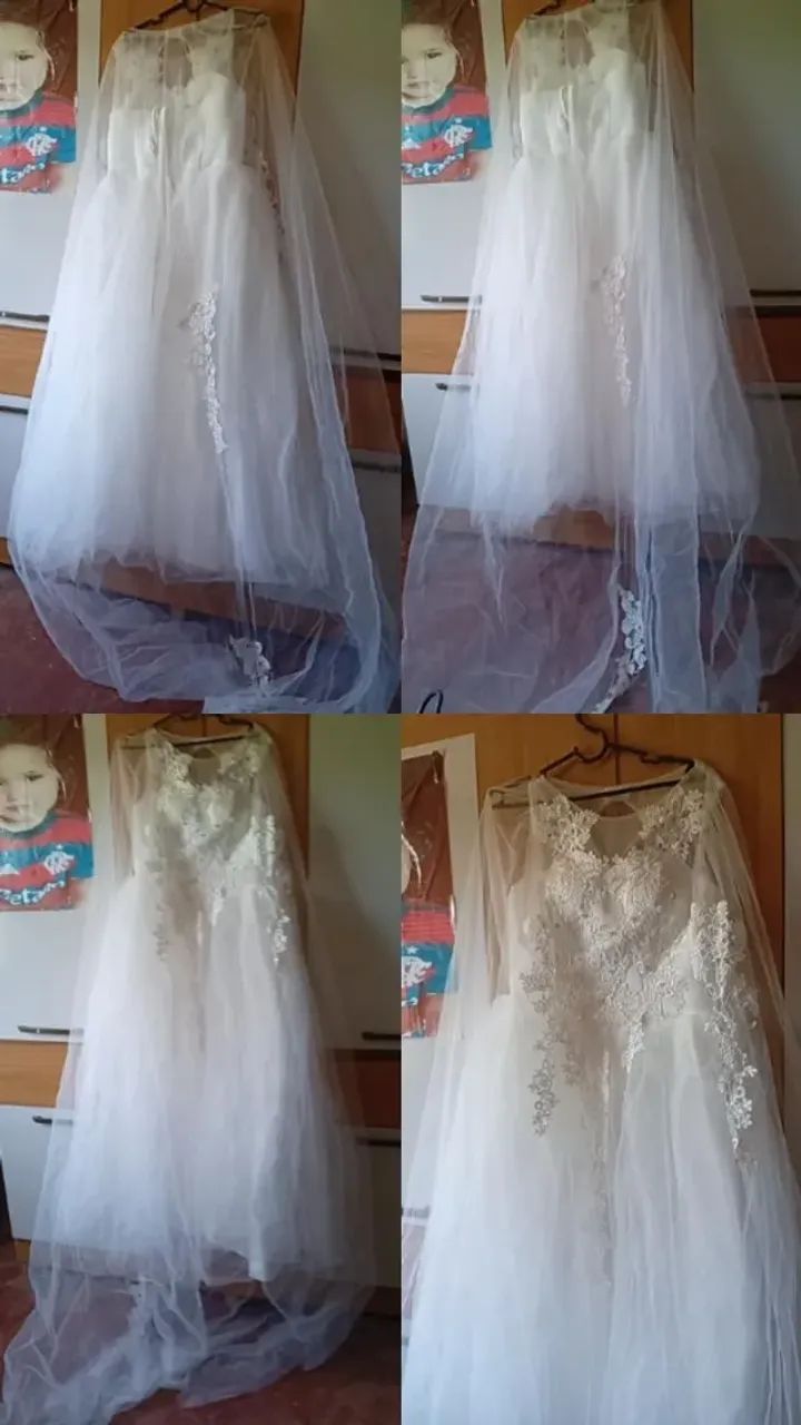 Vestido de noiva completo 