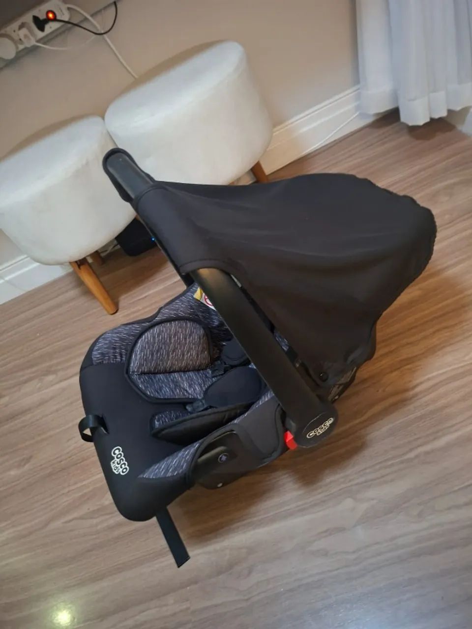 Carrinho com bêbê conforto + Cama retrátil e colção infantil - Foto 2