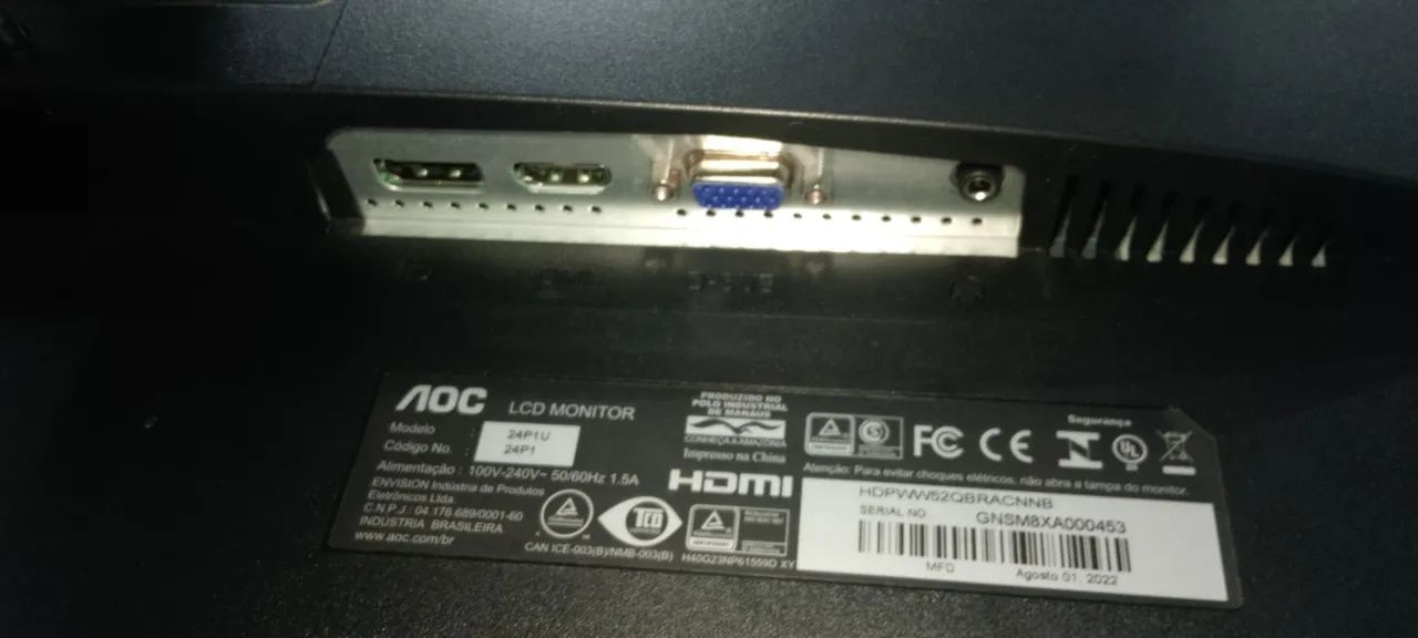 Monitor AOC 24" profissional  - Foto 4