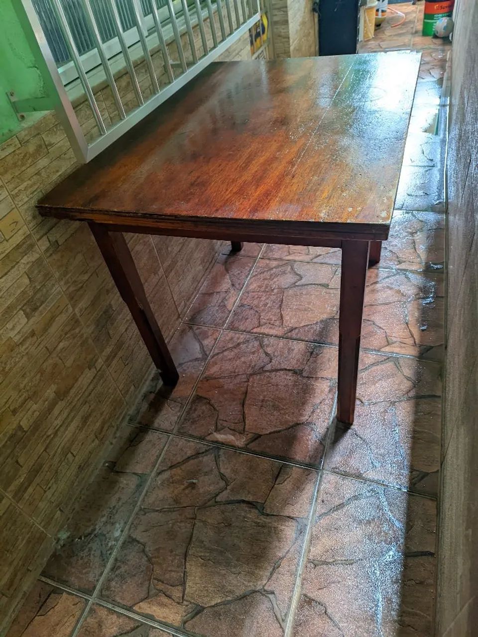 Mesa de Madeira Maciça / Madeira Retrô Resistente - Foto 3