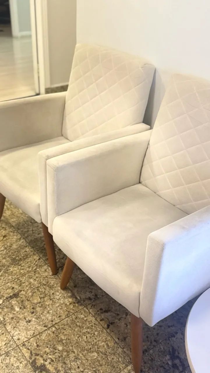 Poltronas kit com 6 seminovas  - Foto 3