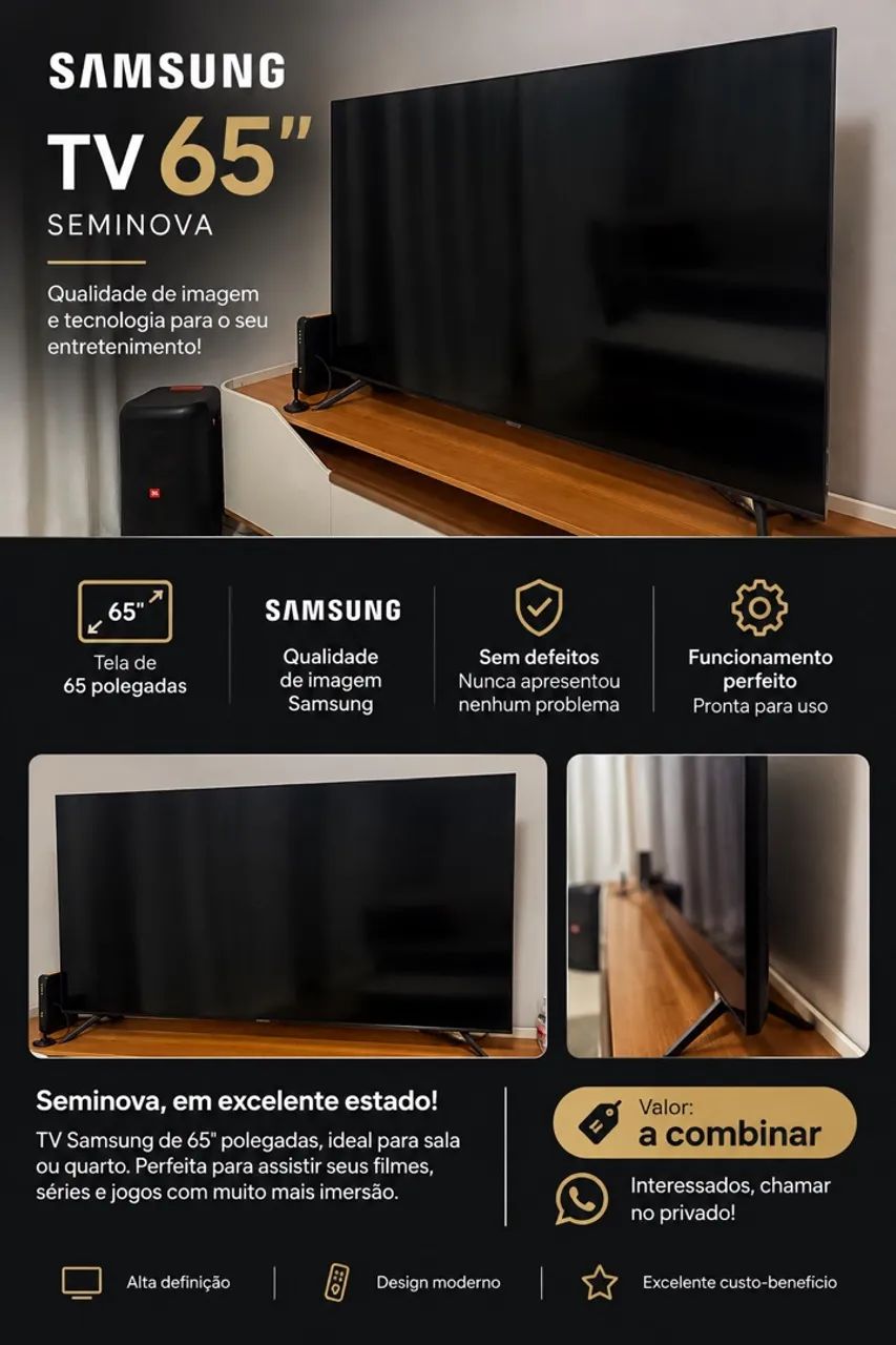 Tv Samsung 65 polegadas 