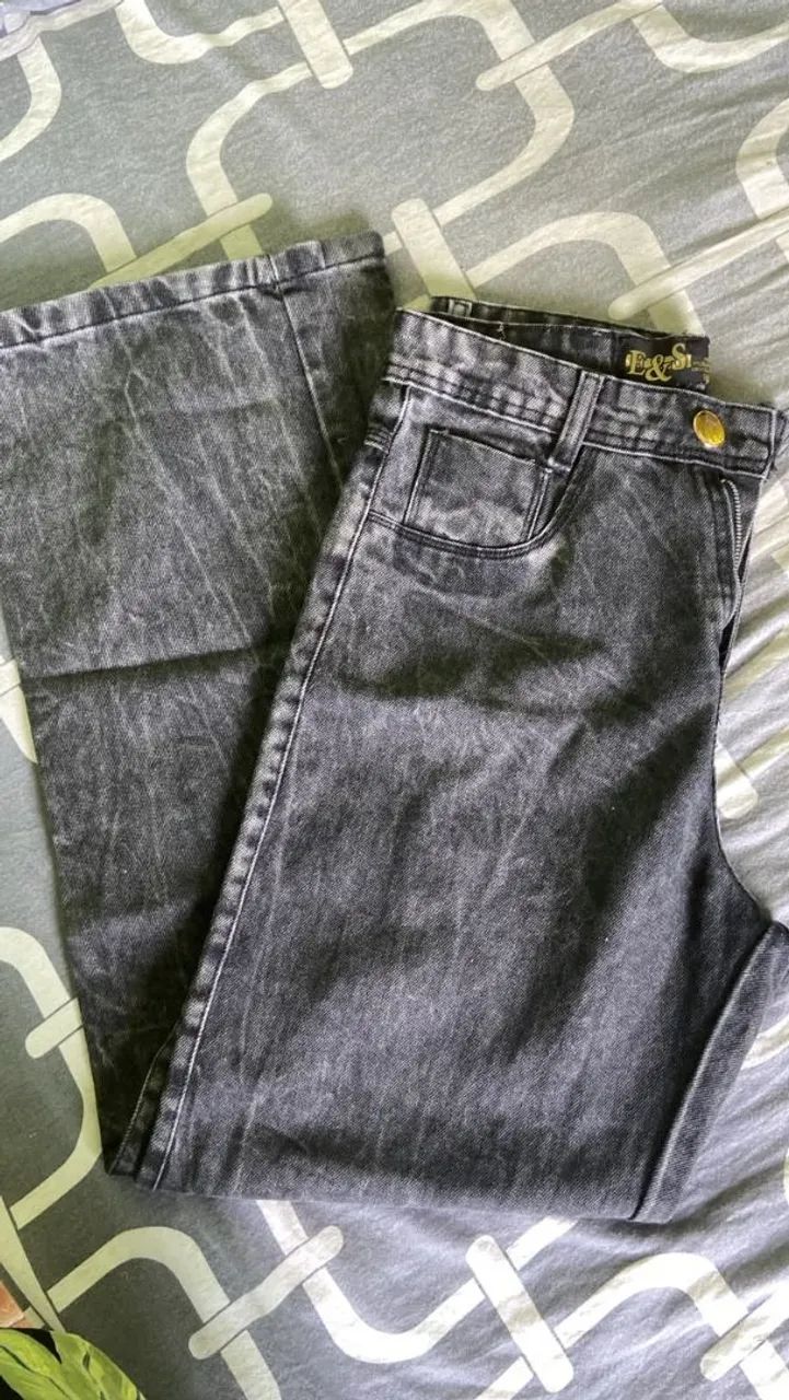 Calça jeans feminina Wide Leg  - Foto 2