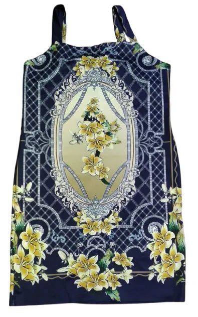 Vestido Azul Flores 