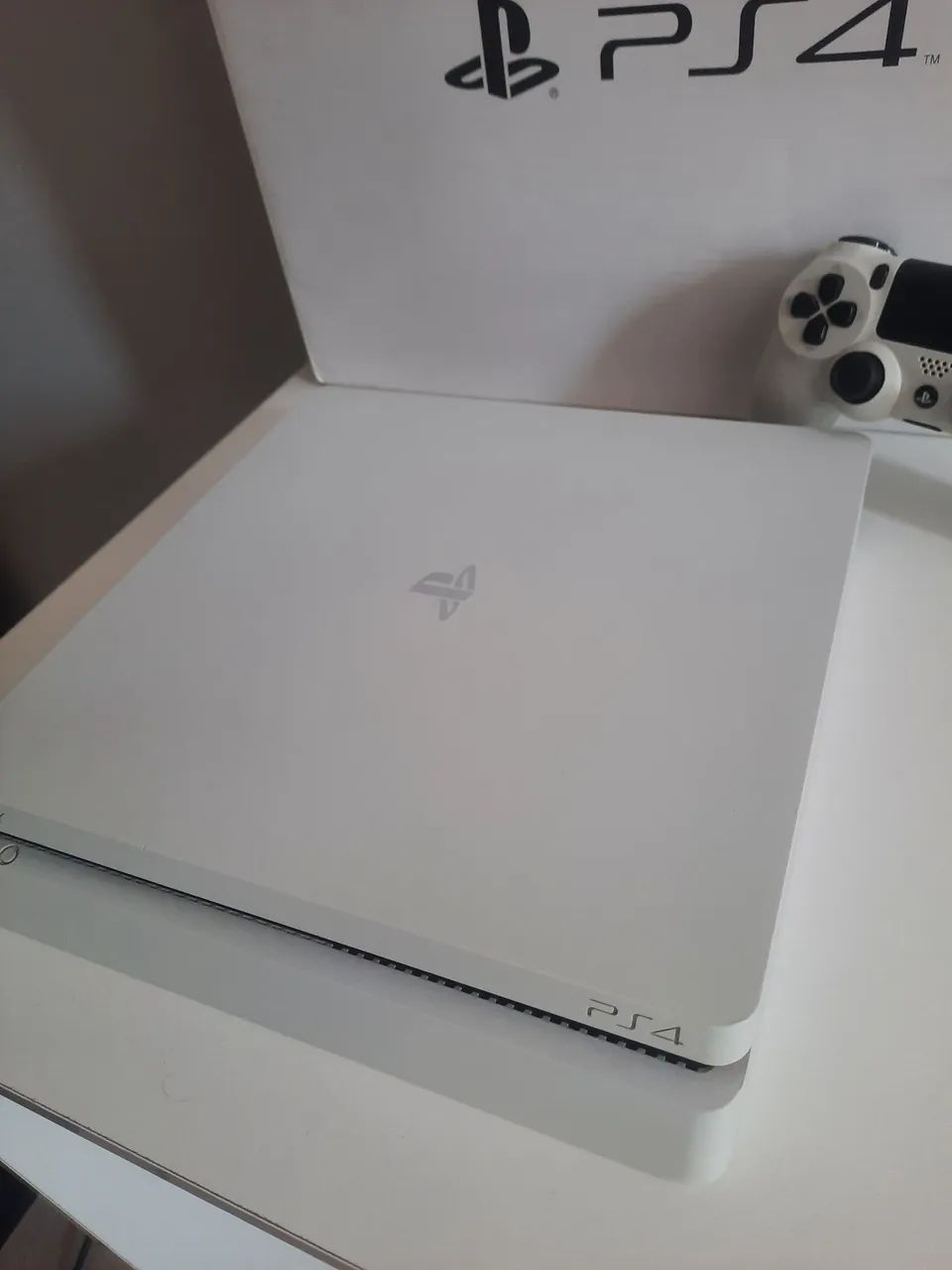 PS4 Slim branco na caixa - Foto 3