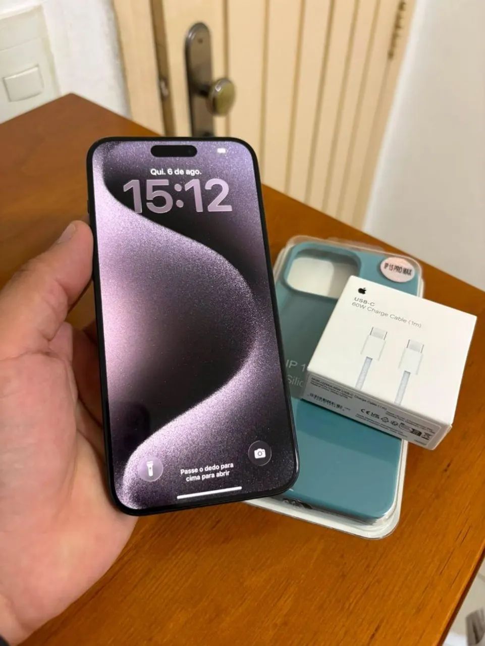 Iphone 15 Pro Max 256gb black Titanium / Todo Original - Foto 2