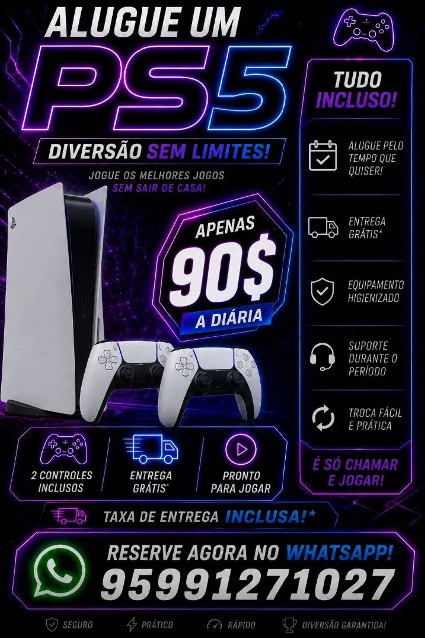 aluga-se ps5 