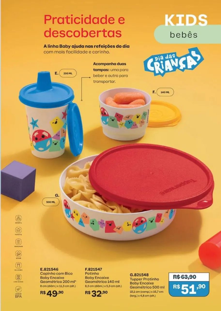 Presente Tupperware dia das crianças 