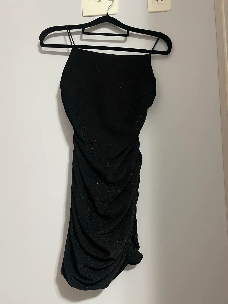 Vestido  preto com brilho