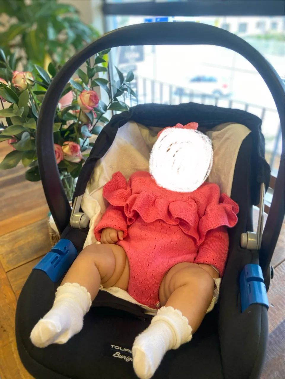 Carrinho de bebê com bebê conforto - Foto 4