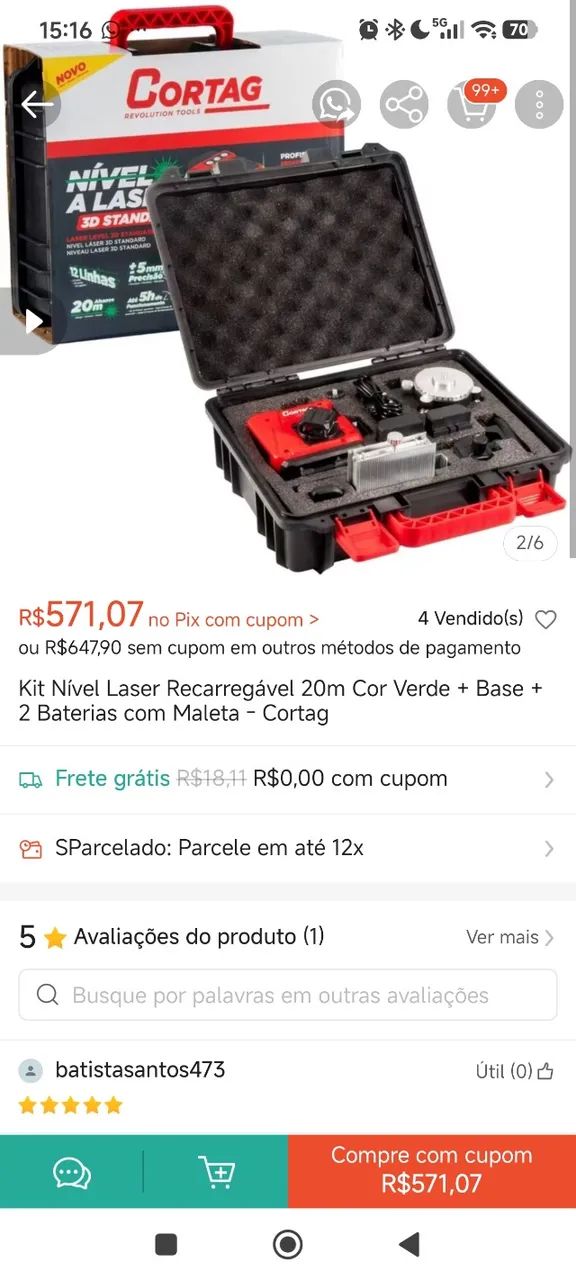 Nível a laser  - Foto 3