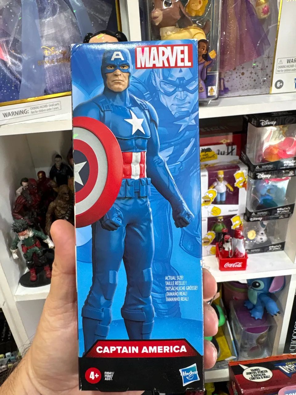 Boneco Capitão América clássico marvel Hasbro 