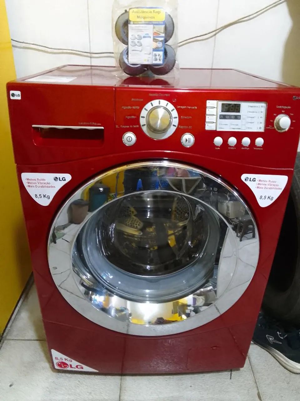 Lava e seca LG vermelha com garantia  - Foto 3