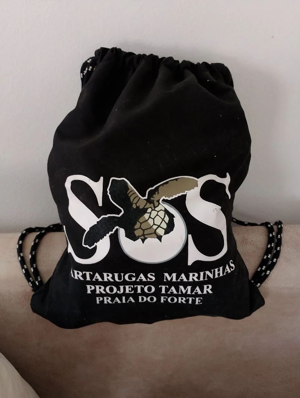 Bolsa mochila Projeto Tamar 