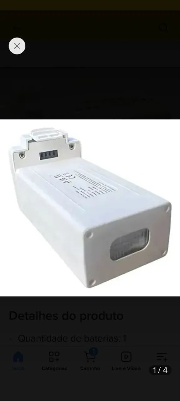 Alguém teria bateria do drone sx1 da marca GENAI para vender * manda um watts 