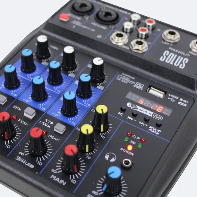 Mesa De Som Compacta Solus Click4 4 Canais - Foto 4