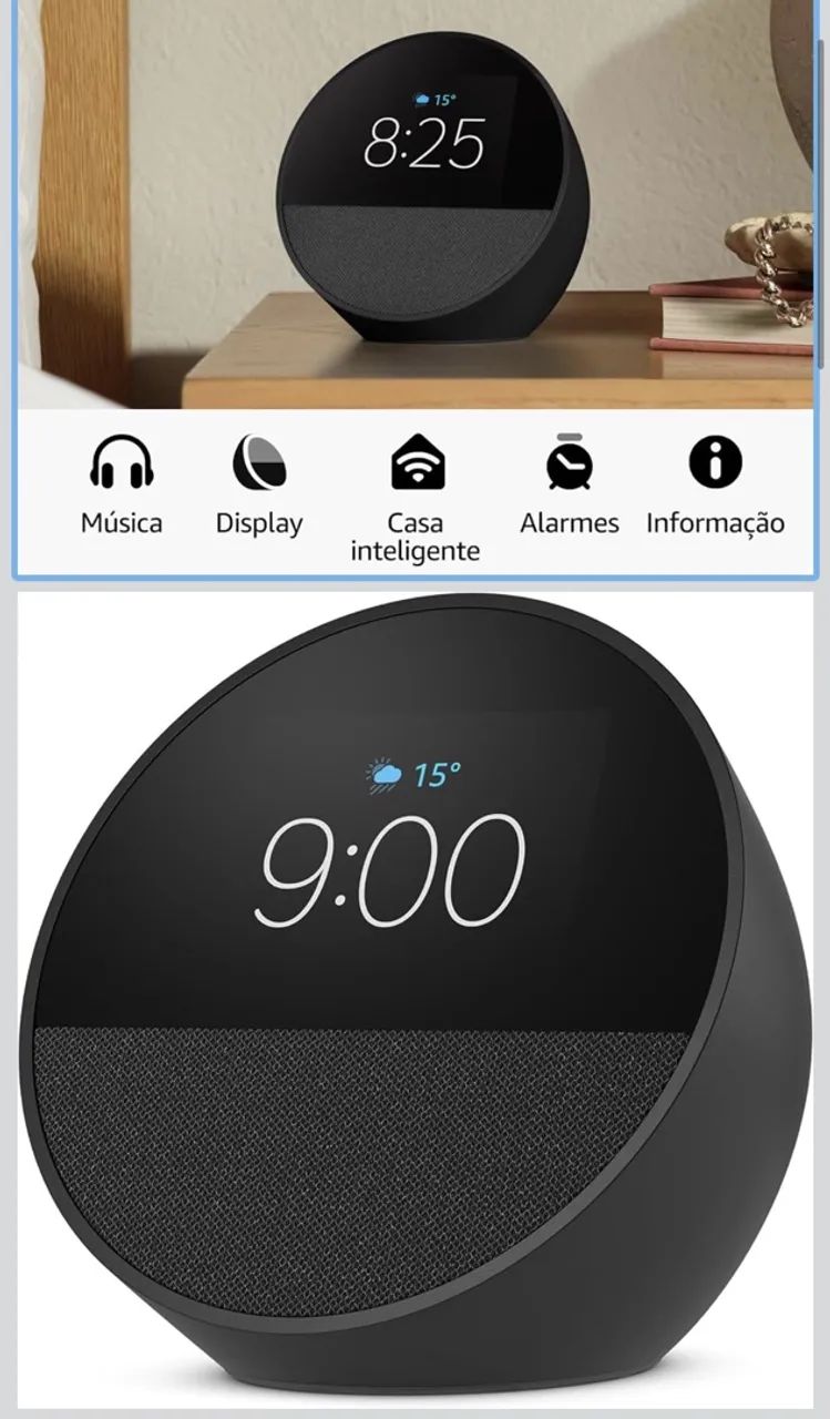 Alexa com relógio  - Foto 2