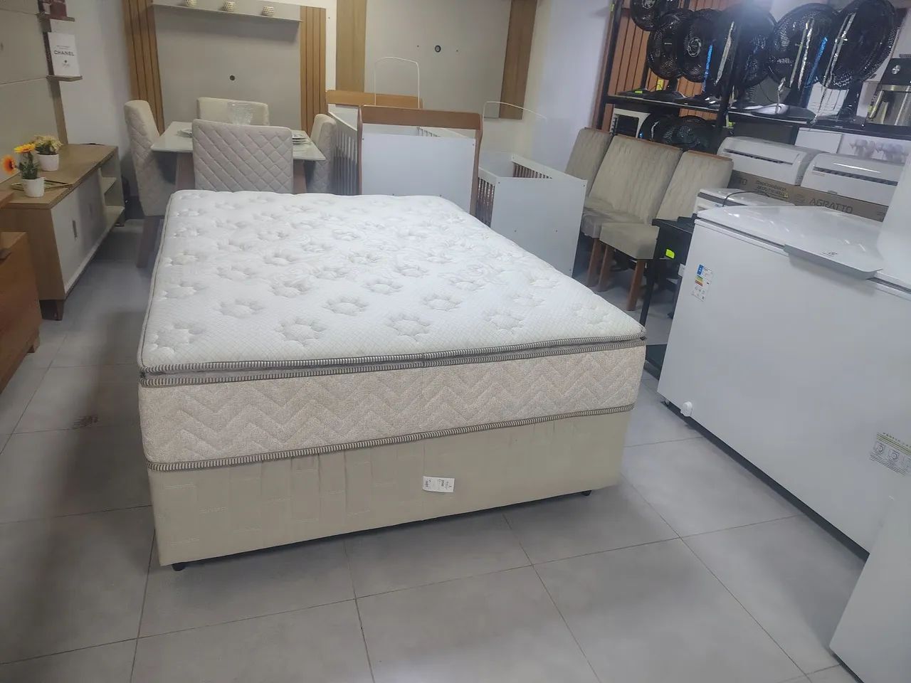 Cama e colchão de mola ensacada  - Foto 4