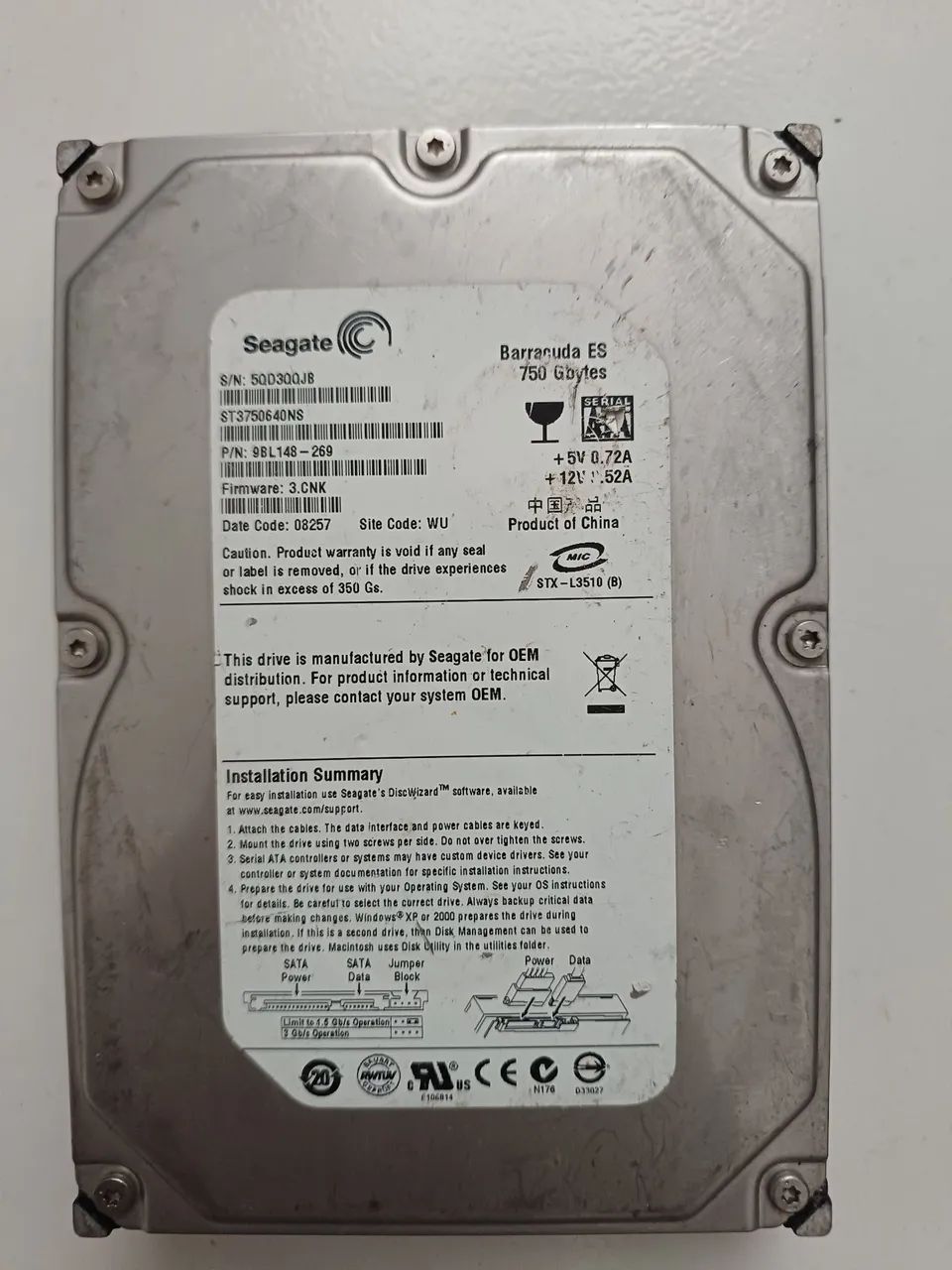 Hd seagate 750GB  Barracuda dvr cftv cpu - Foto 2