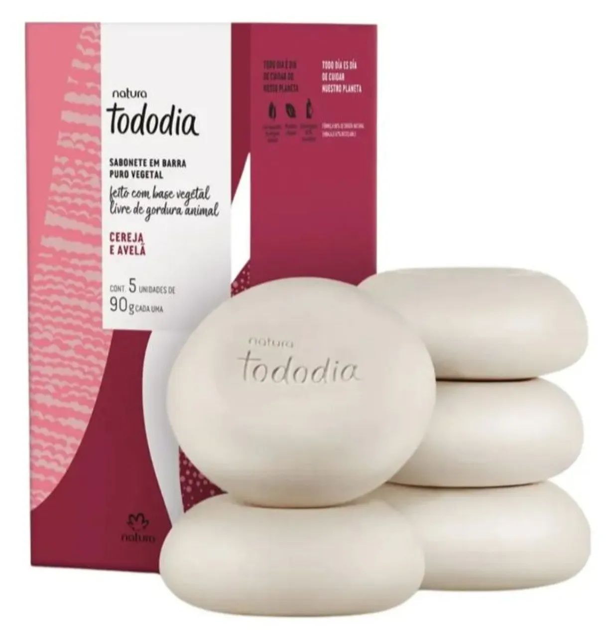 Sabonete Kit Natura Tododia Cereja e Avelã  