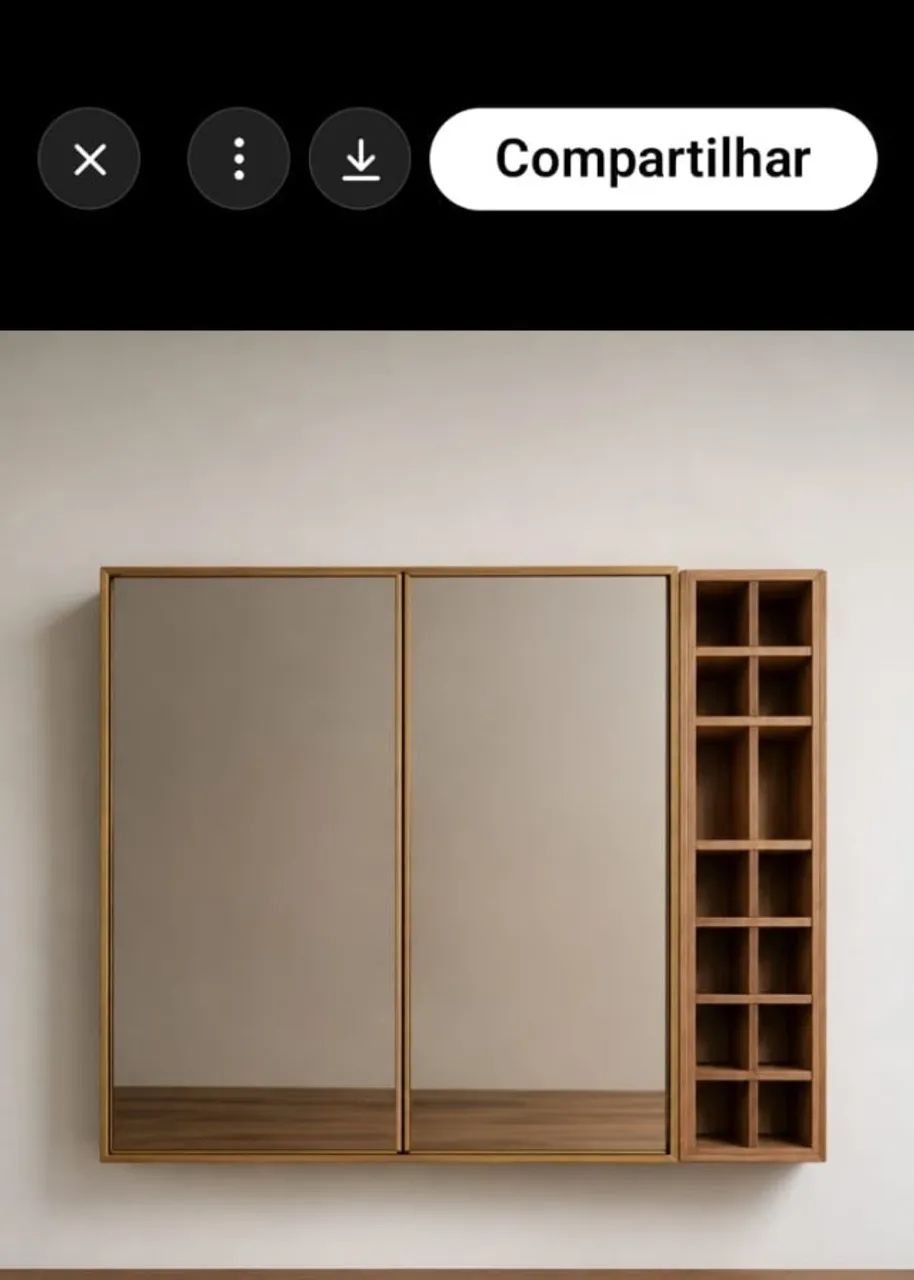 Barzinho Suspenso com Portas Reflecta