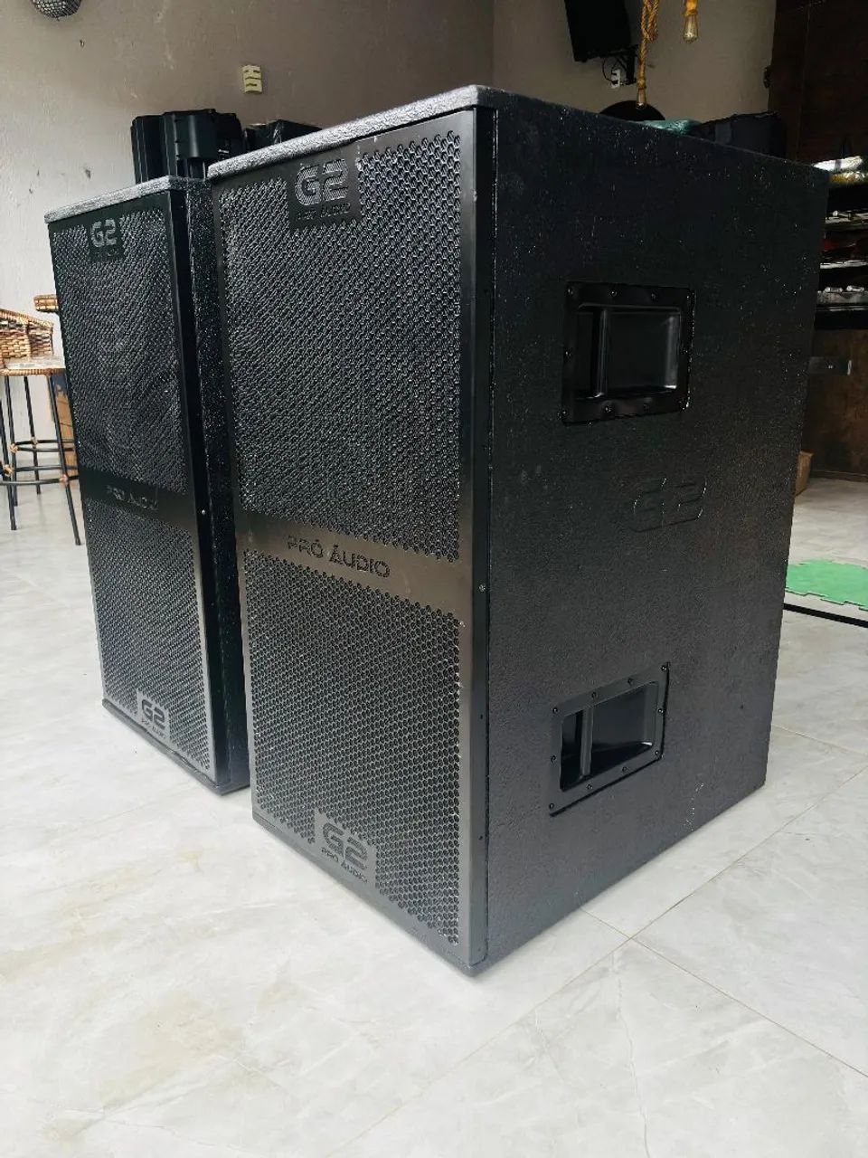PAR DE SUB'S 218 G² PRO ÁUDIO 1600 RMS - Foto 2