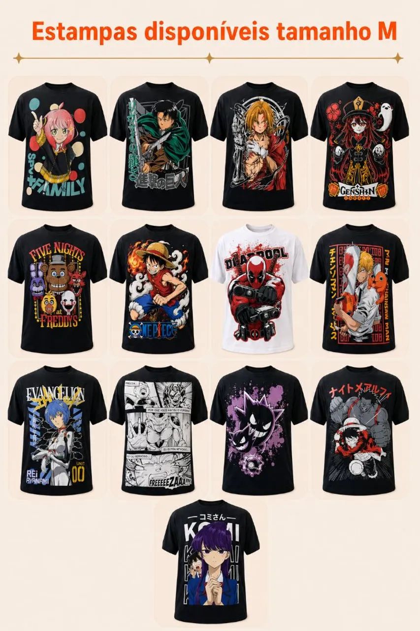 Camisetas Animes Adulto - Foto 2