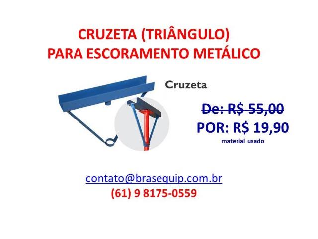 Cruzeta (triângulo) para escoramento