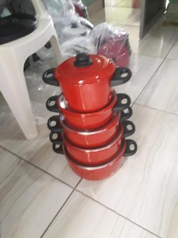 Conjunto de panelas de alumínio