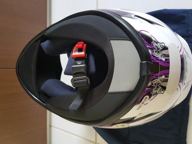 Capacete Mt Revenge Butterfly Feminino Branco Roxo M57-58 - Foto 5