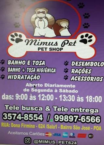 Banho e Tosa, Rações e Acessórios para seu Pet