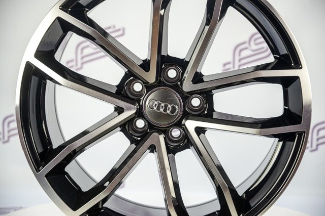 Rodas Audi Coupe Preto Diamantado 5x112 - 18x8,5 - Foto 2