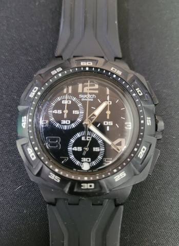relogio swatch pulseira de borracha