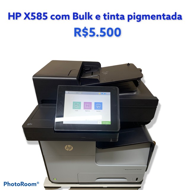 Hp Pro X585 x476 com Bulk ink tinta pigmentada 