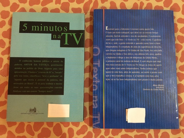 2 Livros Jornalismo O Texto Na Tv 5 Minutos Na Tv Pouco uso - Foto 2