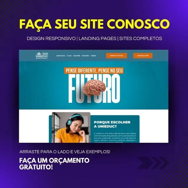 Eu vou construir seu site/landing page