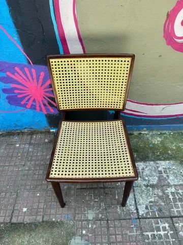 Cadeira Em Imbuia Com Palha Sintética - Foto 2
