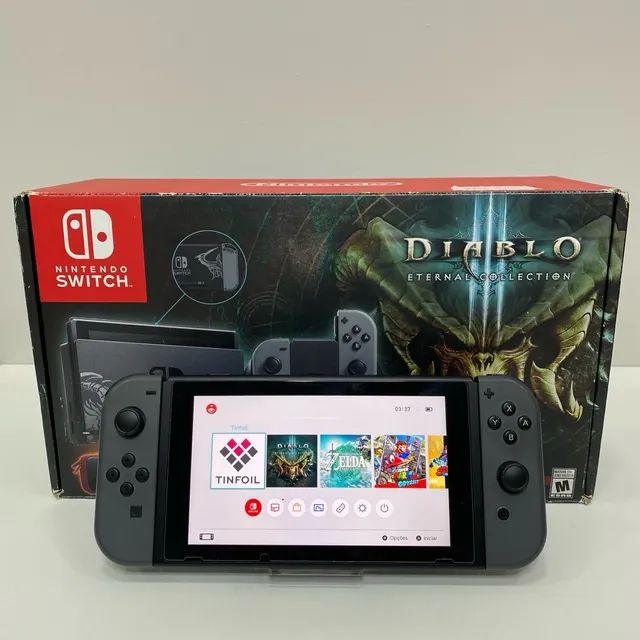 Nintendo Switch Desbloqueado Oled Branco 128gb Com Caixa Seminovo Garantia  E Nf