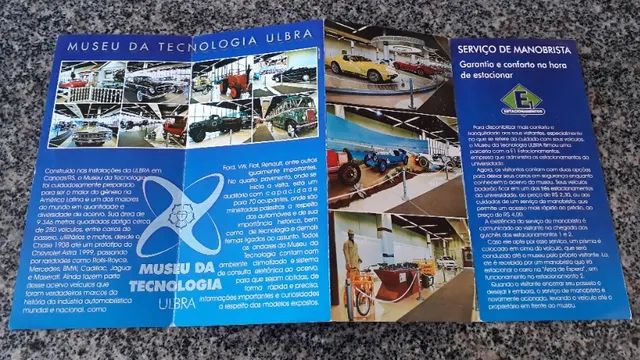 Folder de Apresentação do Museu do Automóvel e Tecnologia da Ulbra - Foto 2