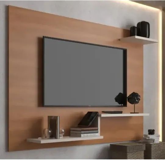 Painel para tv até 42 polegadas com prateleira - Foto 2