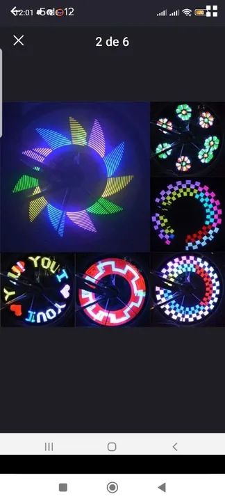 30 Padrões de Luz para Roda de Bicicleta - Foto 4