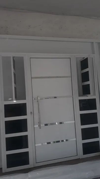 Porta de alumínio branco  - Foto 5