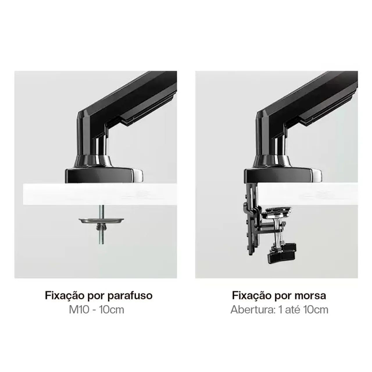 Kit Suporte Articulado Monitor e<br>Notebook Pistão F160 NB + Bandeja<br>Apoio NBH-2 - Foto 4