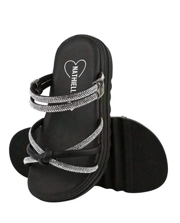 Sandália Feminina Papete - Preta