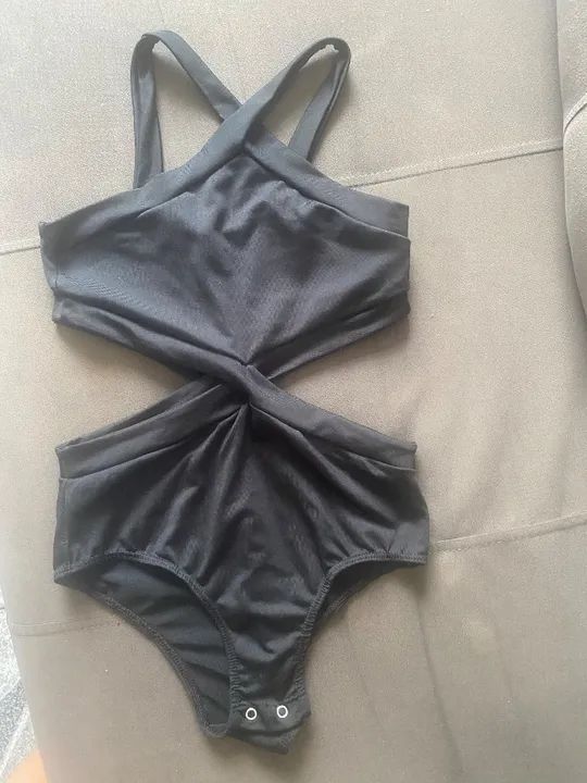 Body tamanho único preto 