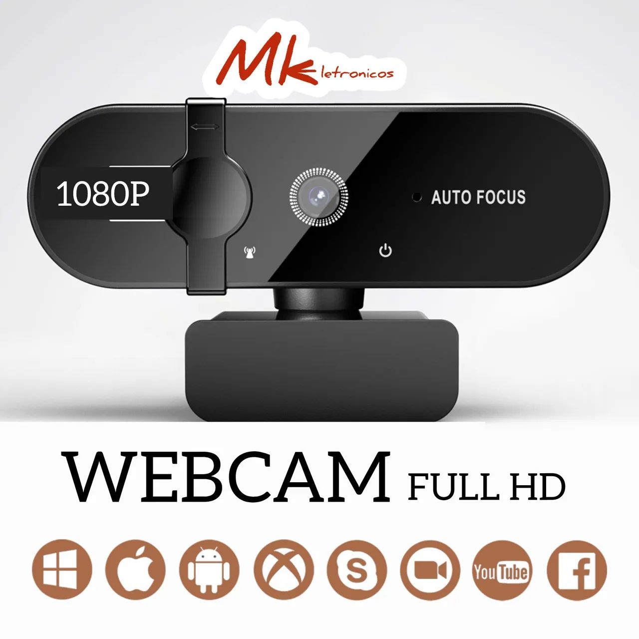 Webcam Full HD  Auto Foco - Alta Qualidade - Foto 2