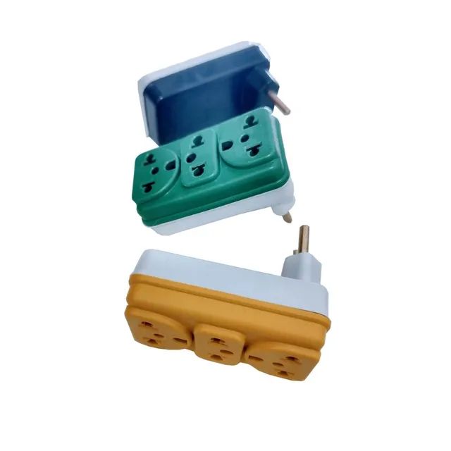 Adaptador de Tomada Benjamin Bob T 3 Entradas 10A 20A - Foto 3