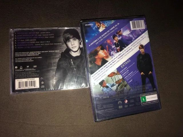 DVD e CD Justin Bieber NOVO e LACRADO. Never say never. CONJUNTO EM PROMOÇÃO! - Foto 2